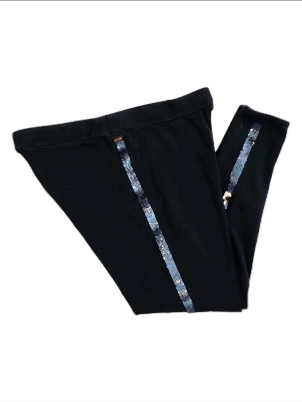 Children's Place GIRLS Flip Sequin Stripe Cozy Leggings Cotton Blend XL (14)